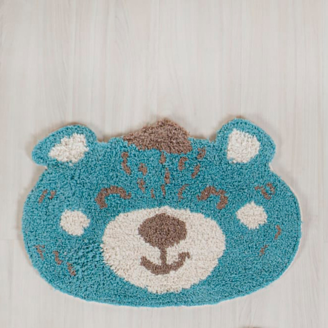 Tapete Infantil Animais da Floresta Algodão 60cm x 50cm - Urso