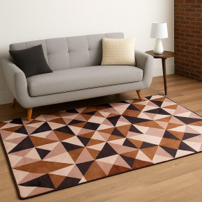 Tapete Velvet Belga 1,40m x 2,00m 01 Peça - Brown