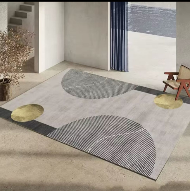 Tapete Sala ou Quarto Velvet Belga Antiderrapante Moderno Luxo 2,00m x 2,30m - Alvaris