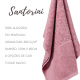Toalha de Banho Santorini 100% Algodão 01 Peça - Rosa Barroco