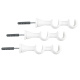 Varão Duplo para Cortina de 3 Metros Espessura 19mm - Branco