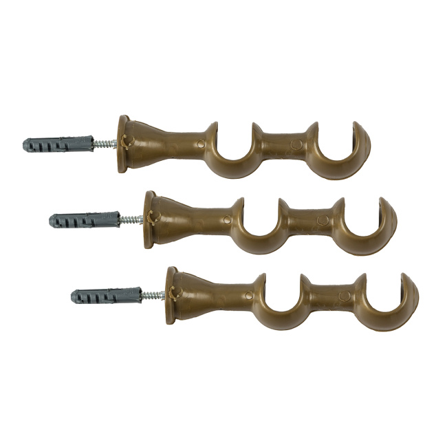 Varão Duplo para Cortina de 3 Metros Espessura 19mm - Ouro Velho