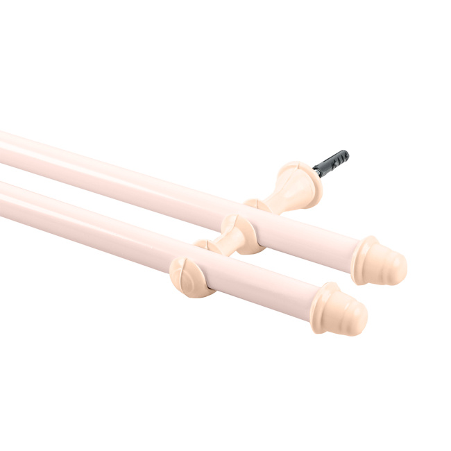 Varão Duplo para Cortina de 4 Metros Espessura 19mm - Bege