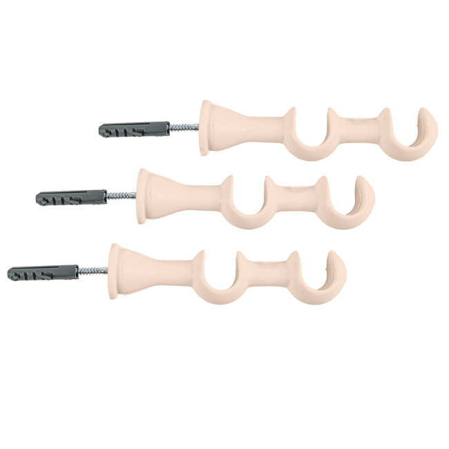 Varão Duplo para Cortina de 4 Metros Espessura 19mm - Bege