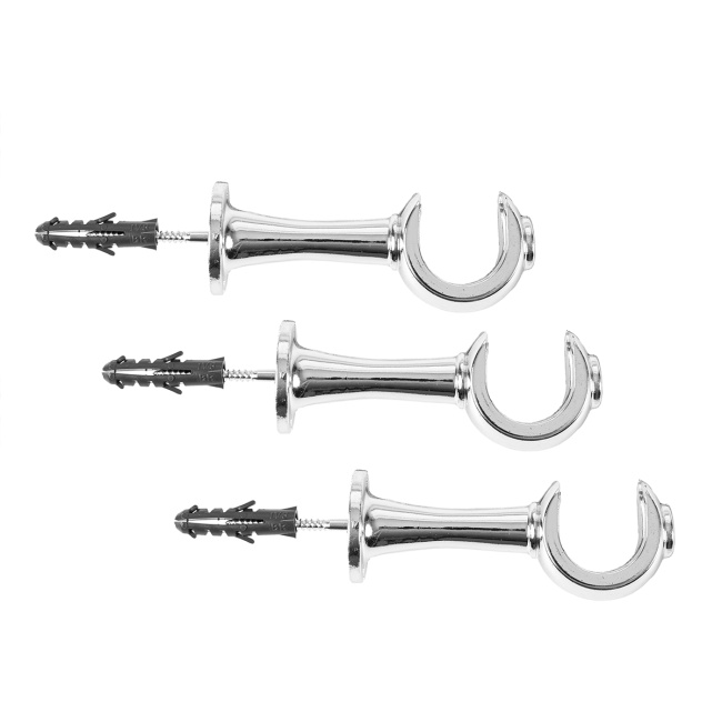 Varão Simples para Cortina de 2 Metros 28mm  - Prata