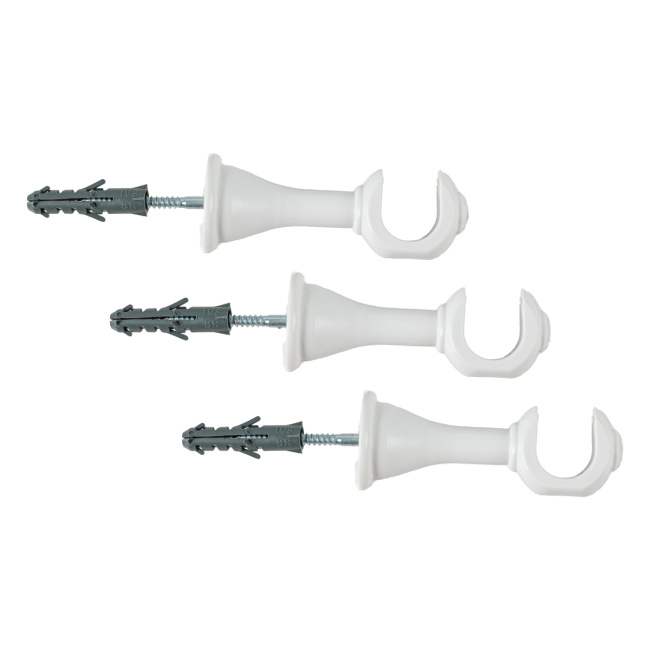 Varão Simples para Cortina de 2 Metros Espessura 19mm - Branco