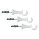 Varão Simples para Cortina de 2 Metros Espessura 19mm - Branco