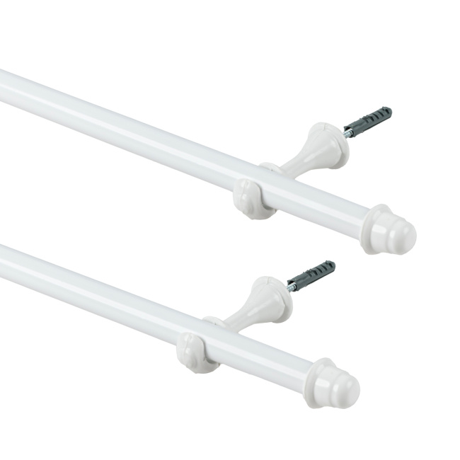Varão Simples para Cortina de 2 Metros Espessura 19mm - Branco