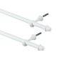 Varão Simples para Cortina de 3 Metros Espessura 19mm - Branco