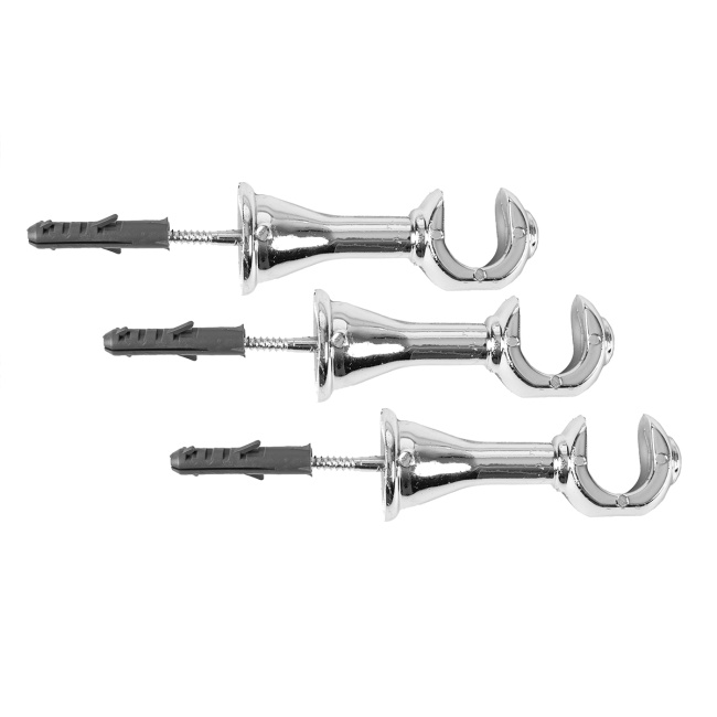 Varão Simples para Cortina de 3 Metros Espessura 19mm - Prata