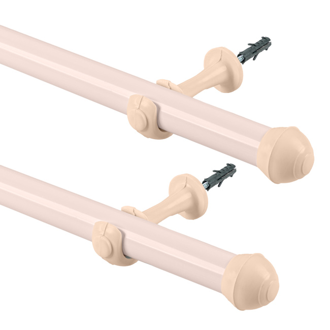 Varão Simples para Cortina de 3 Metros Espessura 28mm - Bege