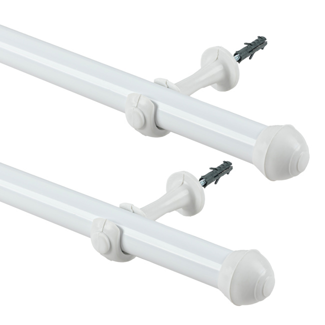 Varão Simples para Cortina de 3 Metros Espessura 28mm - Branco