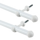 Varão Simples para Cortina de 3 Metros Espessura 28mm - Branco