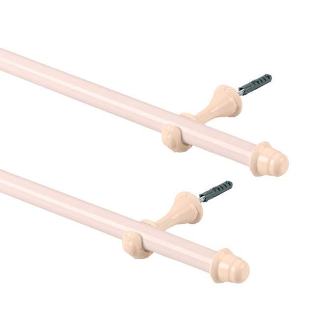 Varão Simples para Cortina de 4 Metros Espessura 19mm - Bege
