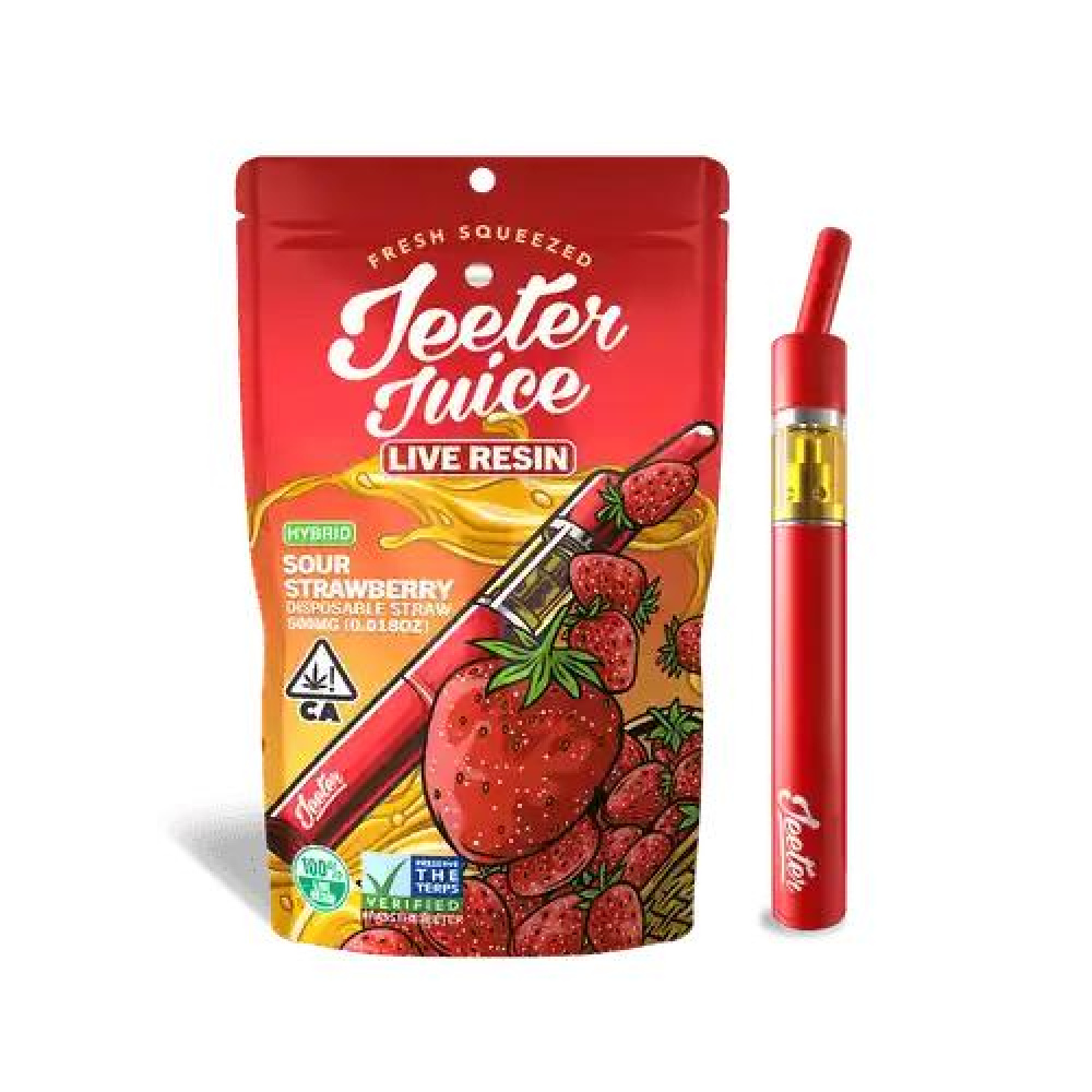 Jeeter Juice Sour Strawberry 1000mg Hibrida 87,95 Brasil Atacadista