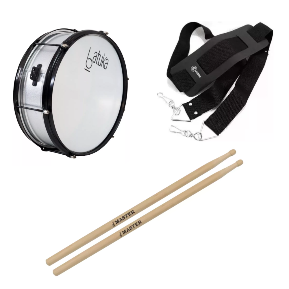 Kit Caixa Guerra 14 Pol 15cm Batuka + Baquetas + Talabarte - Broer ...
