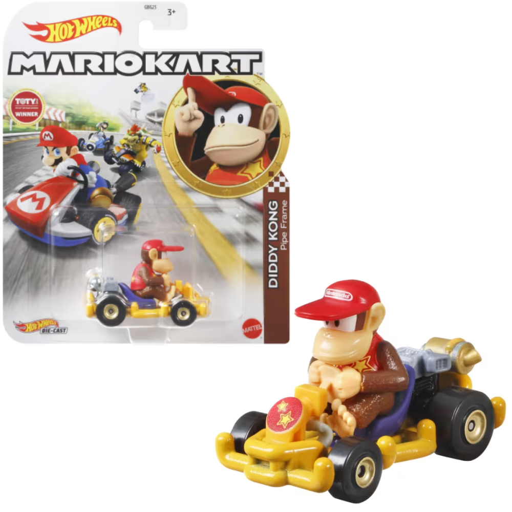 Hot Wheels Hot Wheels Diddy Kong Pipe Frame GRN15 New Mint Combined Hot Wheels Hot Wheels Diddy Kong Pipe Frame GRN15 New Mint Combined