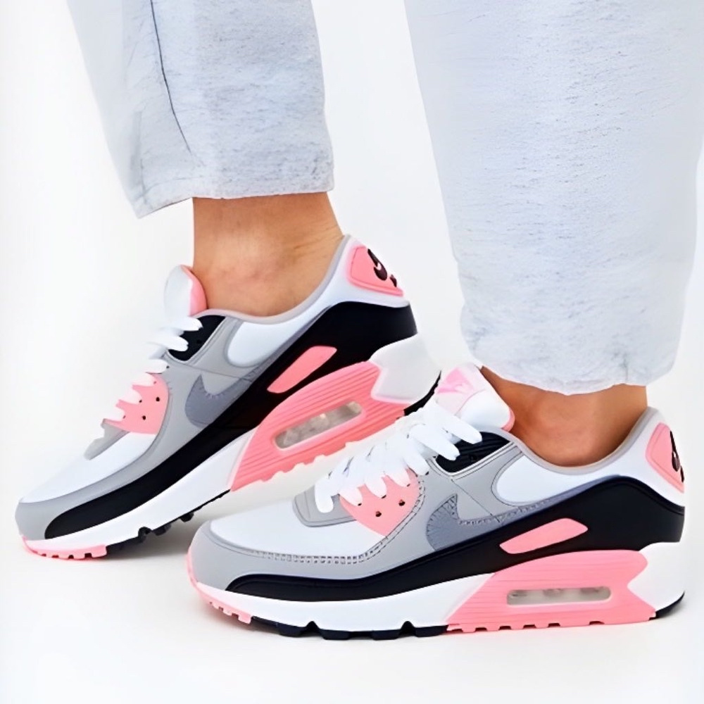 Air max 90 rosa hotsell e preto