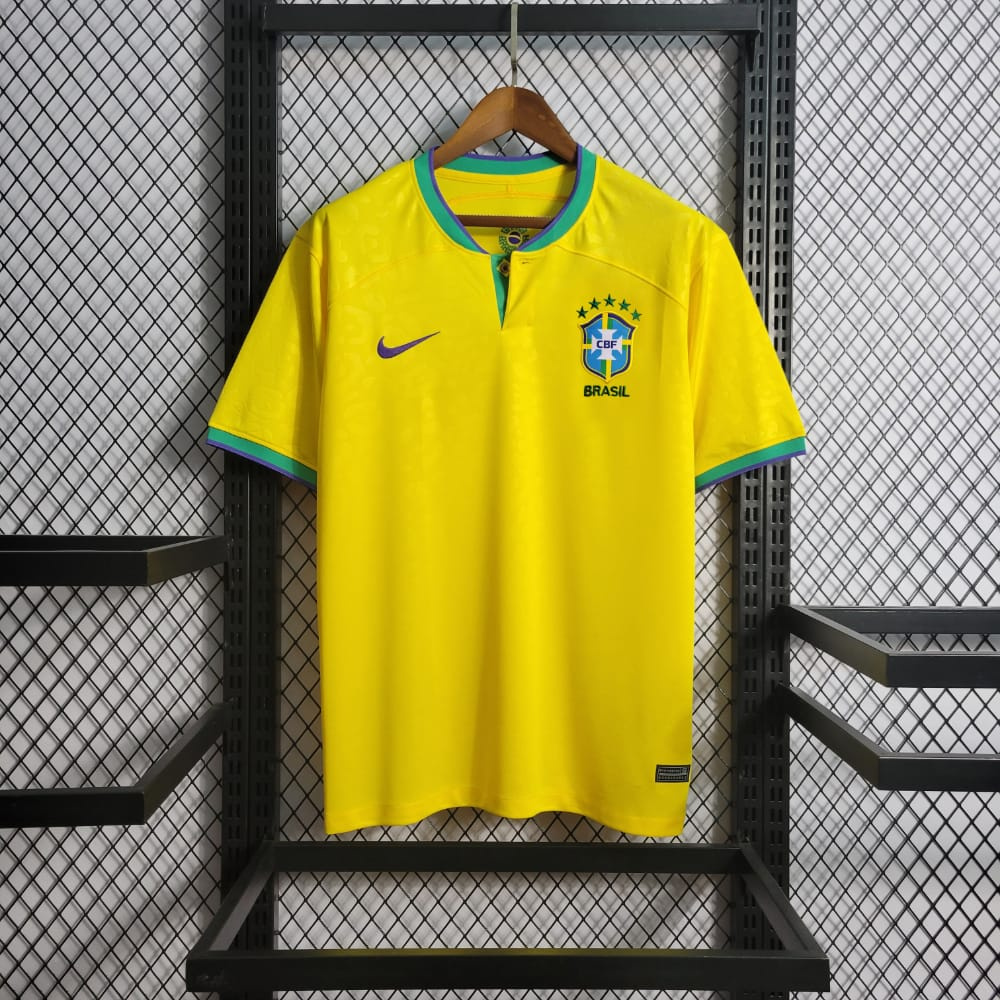 Camisa Nike Brasil I Copa do Mundo 2022/23 Torcedor Pro Masculina