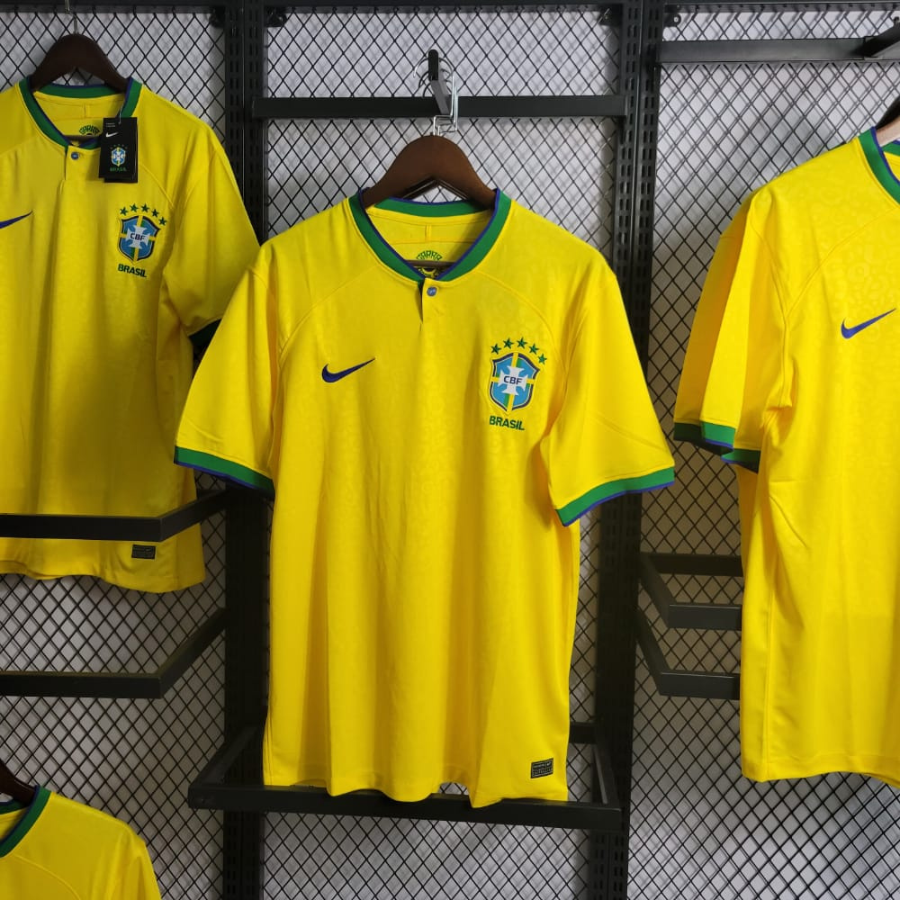 Camisa Nike Brasil I Copa do Mundo 2022/23 Torcedor Pro Masculina