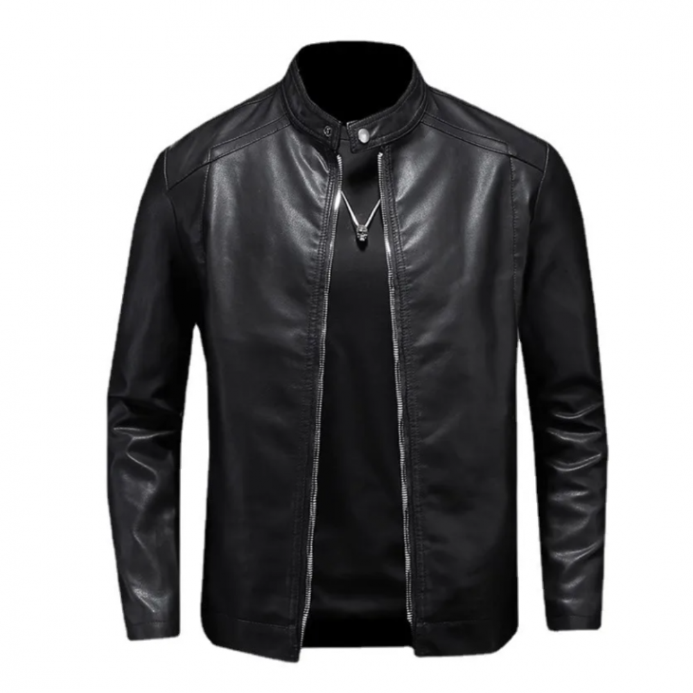 Jaqueta Masculina de Couro Frontier BLACK BÚFALO