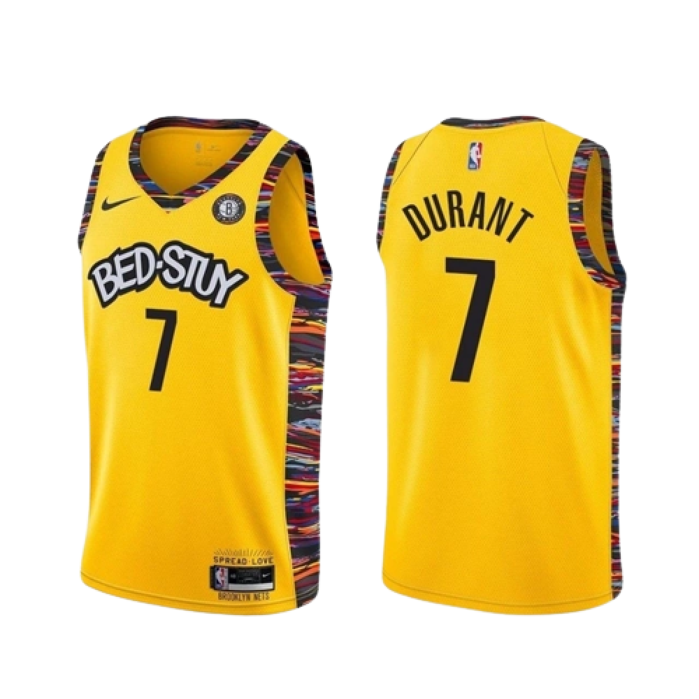 NBA Nike Swingman Brooklyn Nets BedStuy 20/21 Durant 7 Amarela