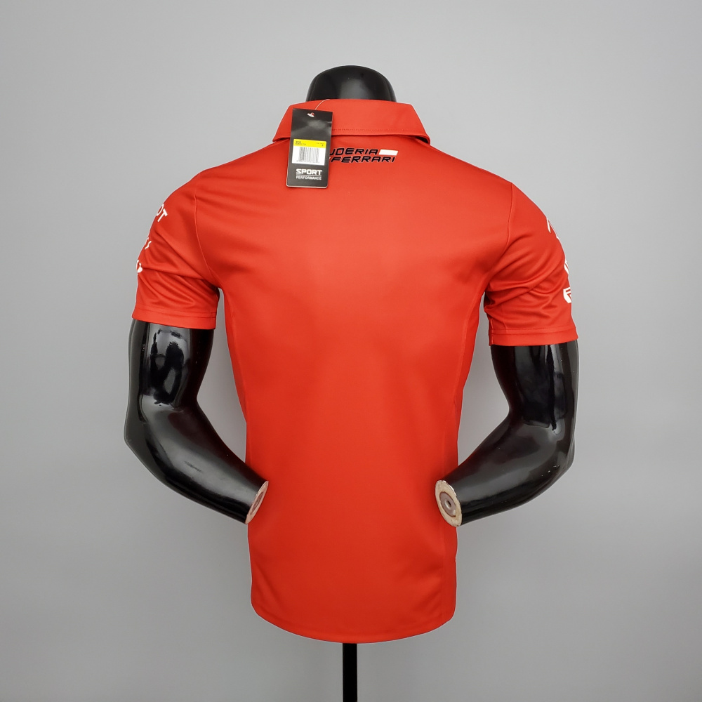 US$ 26.00 - 2023 F1 Ferrari Polo Red Racing Suit(有领) - m.