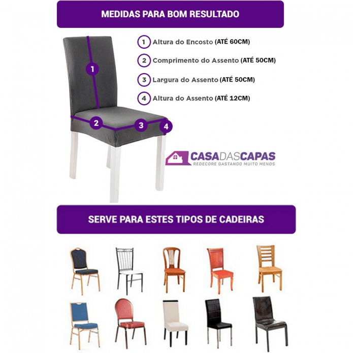 Capa de Cadeira Spandex - Azul Celeste
