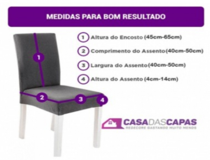 Capa de Cadeira Spandex - Petúnia