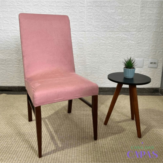 Capa de Cadeira Anti Gato em Suede - Rosa
