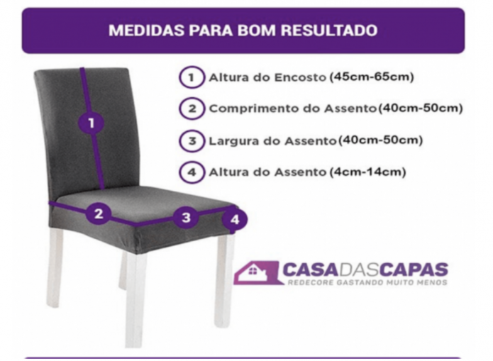 Capa de Cadeira Matelassê - Preta