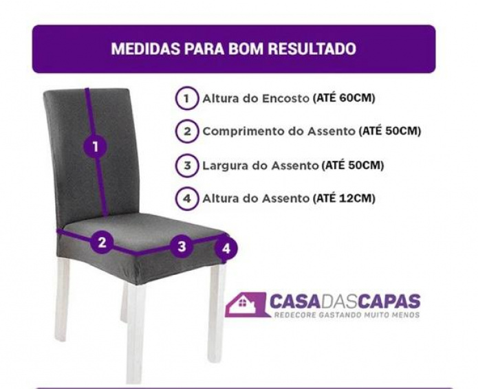 Capa de Cadeira Spandex -Café