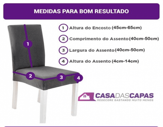 Capa de Cadeira Spandex - Cannes