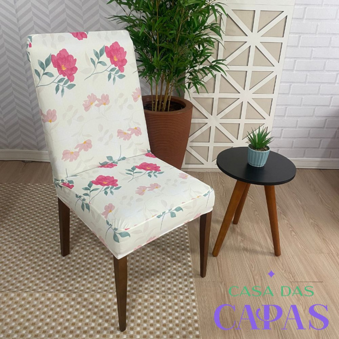 Capa de Cadeira Spandex - Floral