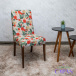 Capa de Cadeira Spandex - Floral Bege