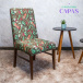 Capa de Cadeira Spandex- Floral Marrom