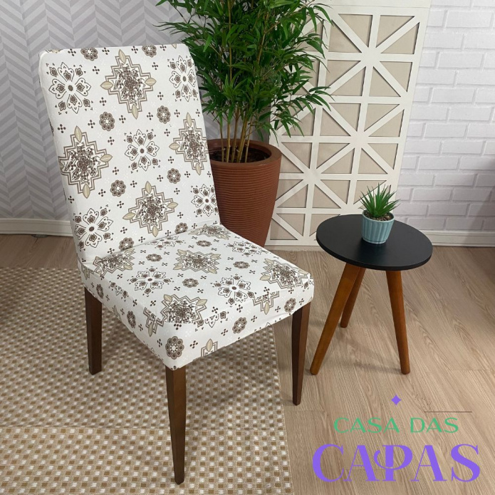Capa de Cadeira Spandex - Mandala Gold