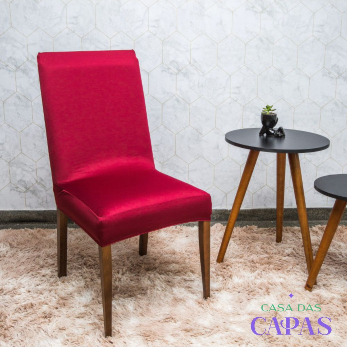 Capa de Cadeira Spandex - Vinho