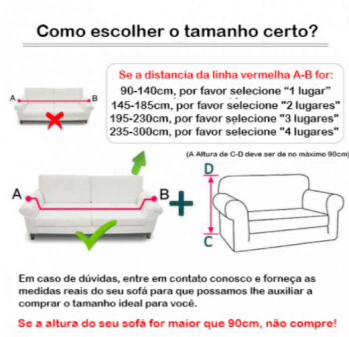Capa de Sofá Spandex Premium - Marrom