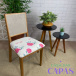 Capa para Assento de Cadeira - Floral