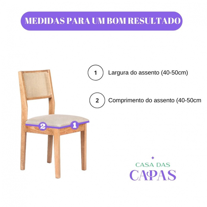 Capa para Assento de Cadeira - Preto
