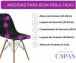 Capa Spandex Cadeira Eames Eiffel- Preto