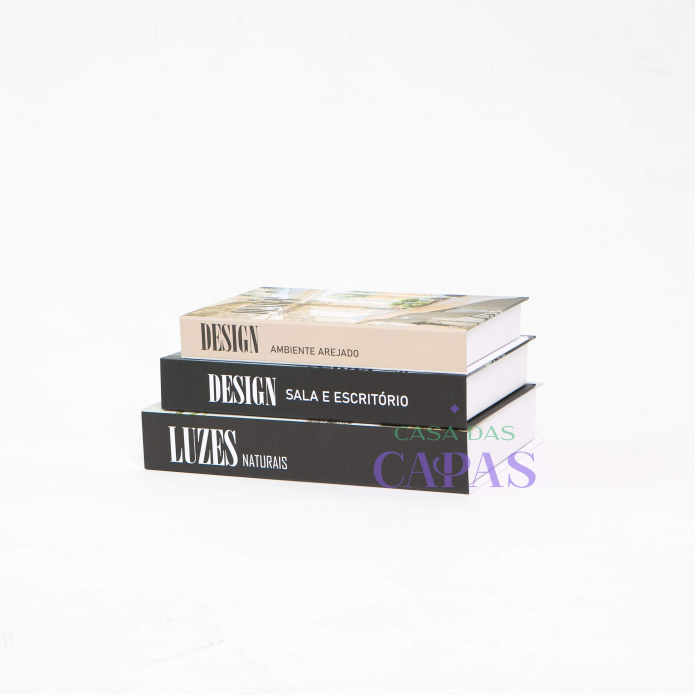 Conjunto Caixa Porta Objetos/Livro Decorativa Luxo -Luzes