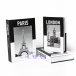 Conjunto Caixa Porta Objetos/Livro Decorativa Luxo - Torre Eiffel