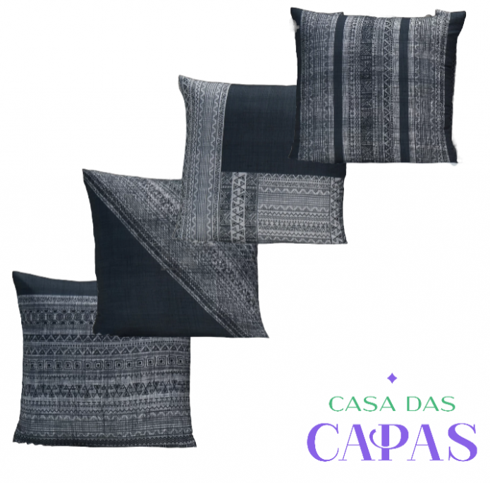 Kit 4 Capas de Almofada - All Grey
