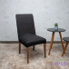 Kit 8 Capas de Cadeira Anti Gato em Suede + Presente - Preto