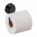 Porta Papel Higiênico em Aço Com Ventosa - Preto Onix