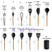 Utensílios de Cozinha unitário em silicone e madeira - Vermelho