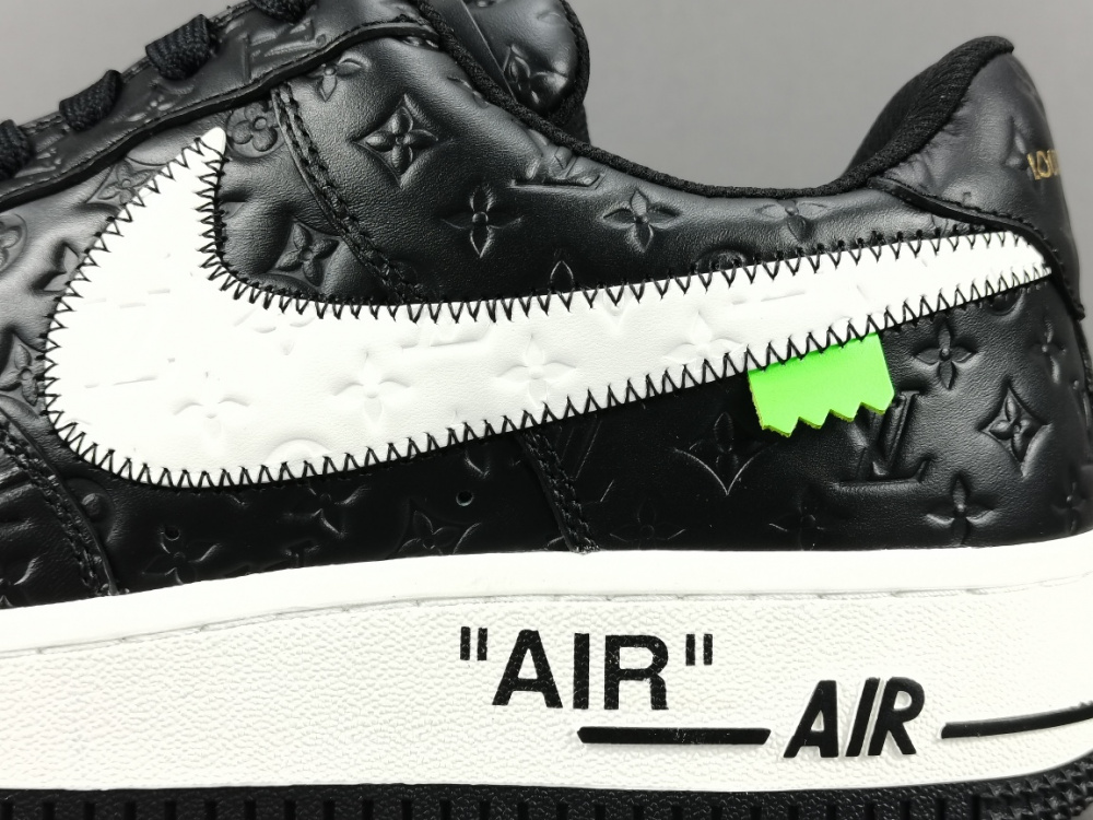 SiteSupply on X: Louis Vuitton x Nike Air Force One Black/Black