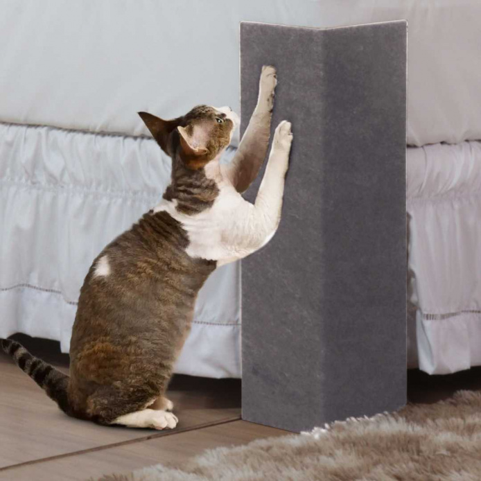 Arranhador MDF Cama Box para Gatos - Cinza